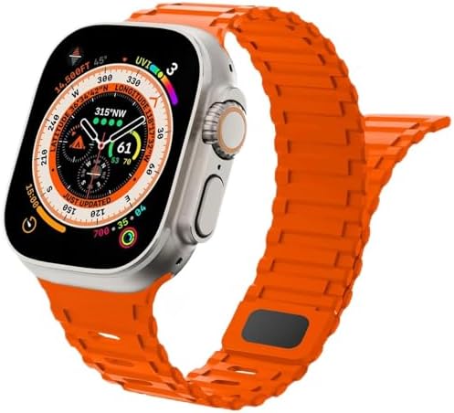 Shoponx Magnetic Silicone Sports Bands Compatible With Smartwatch