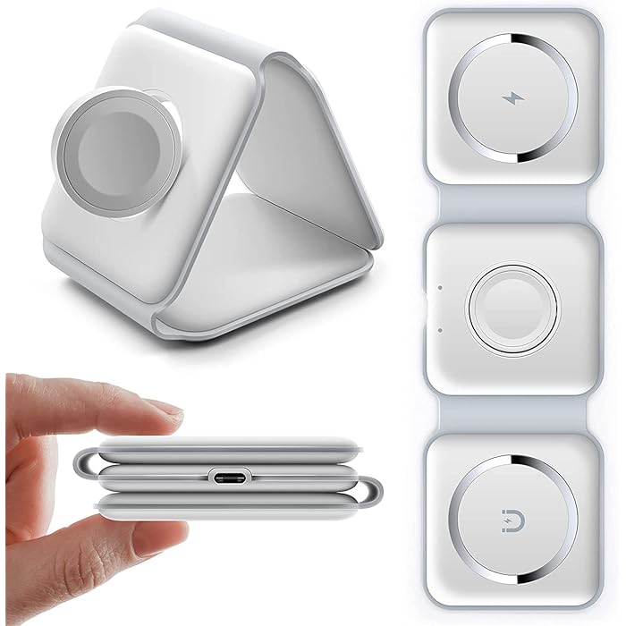 3 in 1 Magnetic Foldable MagSafe Compatible Wireless Charger