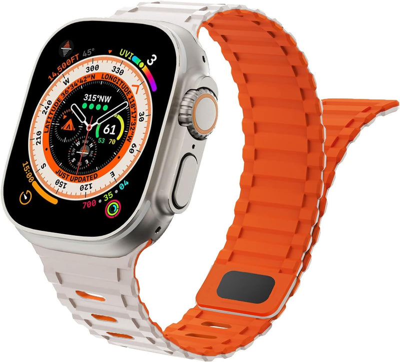 Shoponx Magnetic Silicone Sports Bands Compatible With Smartwatch