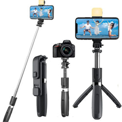 4 in 1 Extendable Selfie Stick 360 Rotation Tripod Stand Tripod