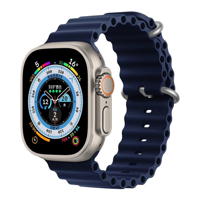 Shoponx Ocean Silicone Bands Compatible For Smart-Watch