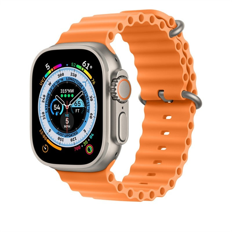 Shoponx Ocean Silicone Bands Compatible For Smart-Watch