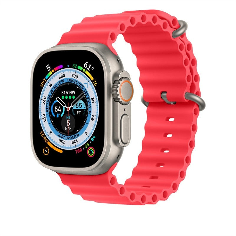 Shoponx Ocean Silicone Bands Compatible For Smart-Watch