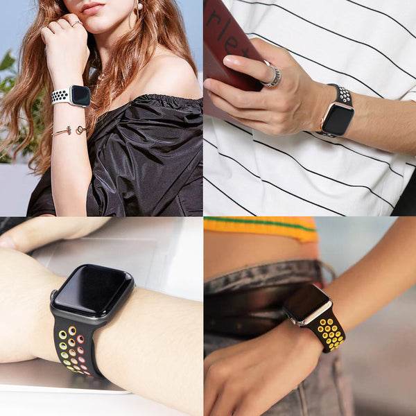 Shoponx Silicone Sports Bands Compatible for Smart-Watch