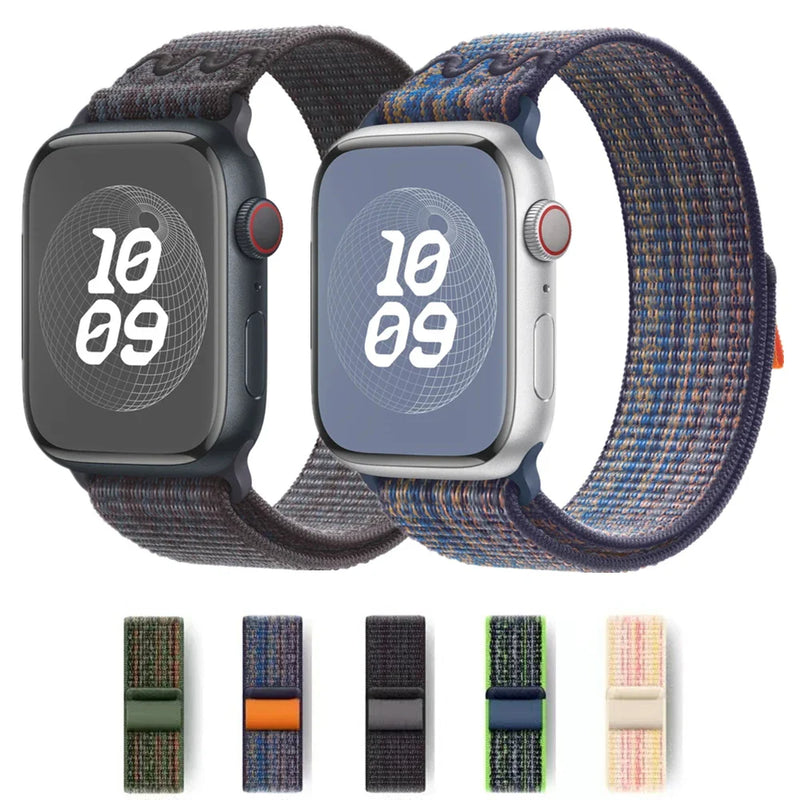 Shoponx New Velcro Nylon Sport Band Compatible with Smart-Watch