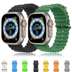 Shoponx Ocean Silicone Bands Compatible For Smart-Watch