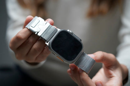 Luxury Titanium Milanese Loop / Compatible For Apple Watch